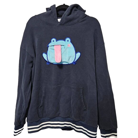 Rainylune Hoodie Size XXL Navy Son The Frog Tongue Hoodie - Picture 1 of 9